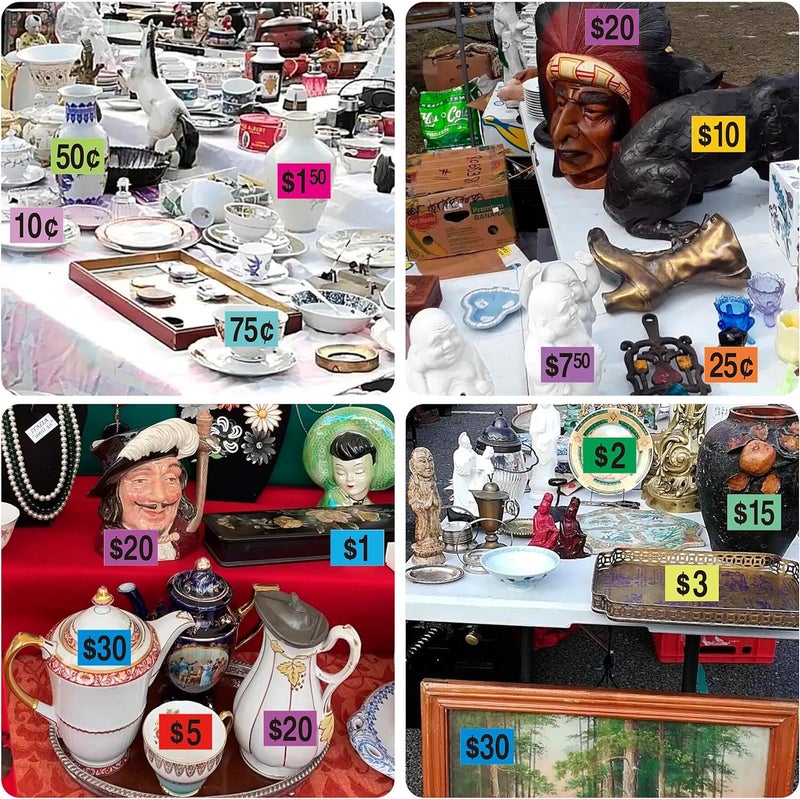 YSHIHE 4050 PCS Garage Sale Stickers,1/2" X 3/4" Yard Sales Price Stickers,Rectangle Preprinted Price Labels for Flea Markets,Retail Use - Image 5